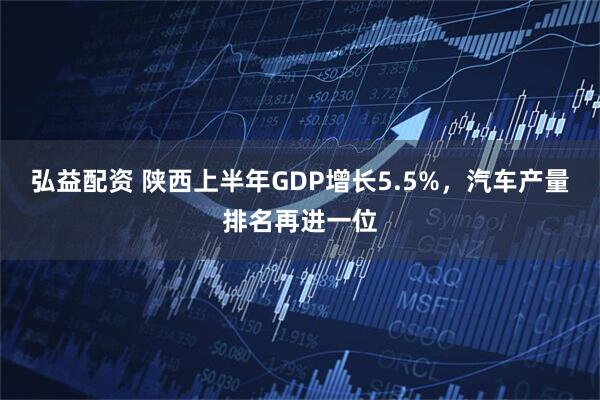 弘益配资 陕西上半年GDP增长5.5%，汽车产量排名再进一位