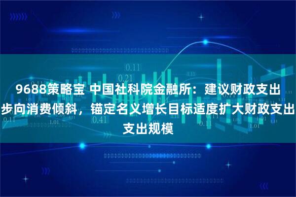 9688策略宝 中国社科院金融所：建议财政支出进一步向消费倾斜，锚定名义增长目标适度扩大财政支出规模